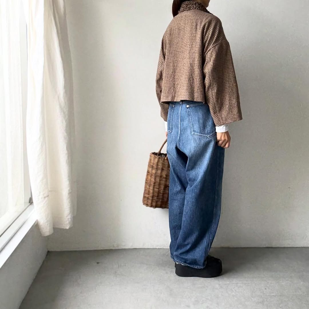 R&D.M.Co  フリルデコレーションジャケット　チェック