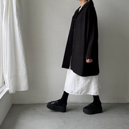 atelier d'antan Godardコットンコート　ブラック