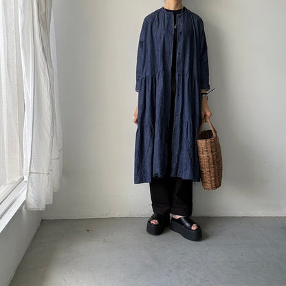 jujudhau デッドストックデニムティアードドレス