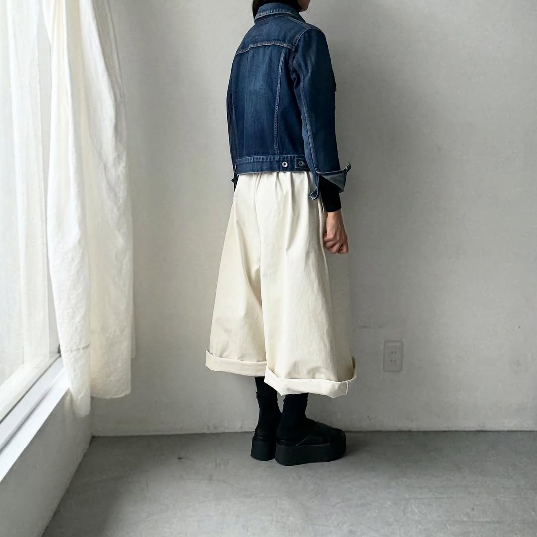 dui jujudhau  ワイドワイドパンツ　チノナチュラル