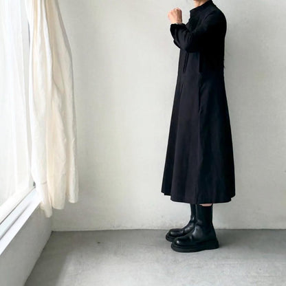 atelier d'antan kobell コットンエプロンドレス　ブラック