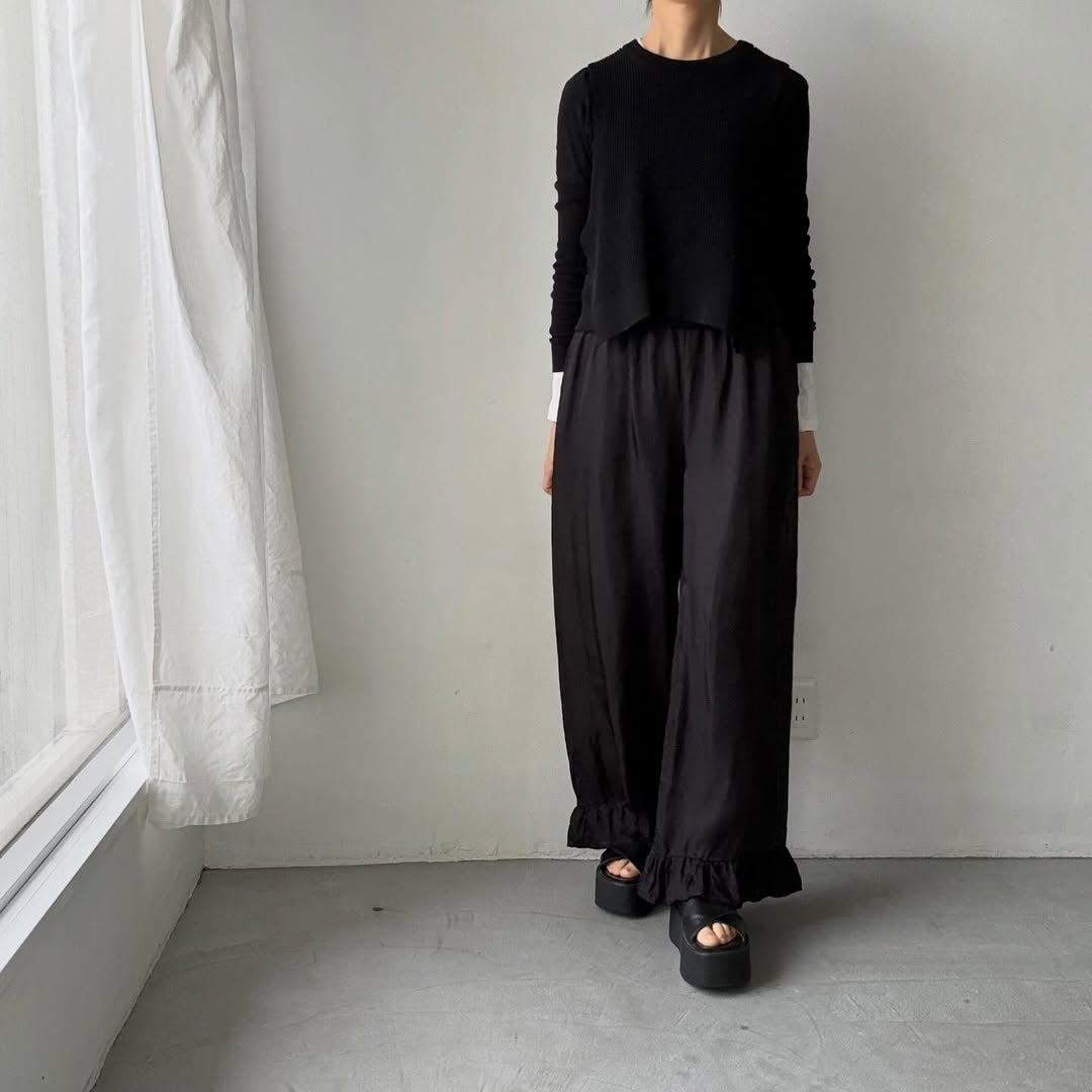 ayanoguchiaya　キュプラフリルパンツ