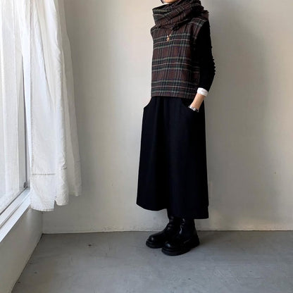 R&D.M.Co ウールタータンチェックマフラー