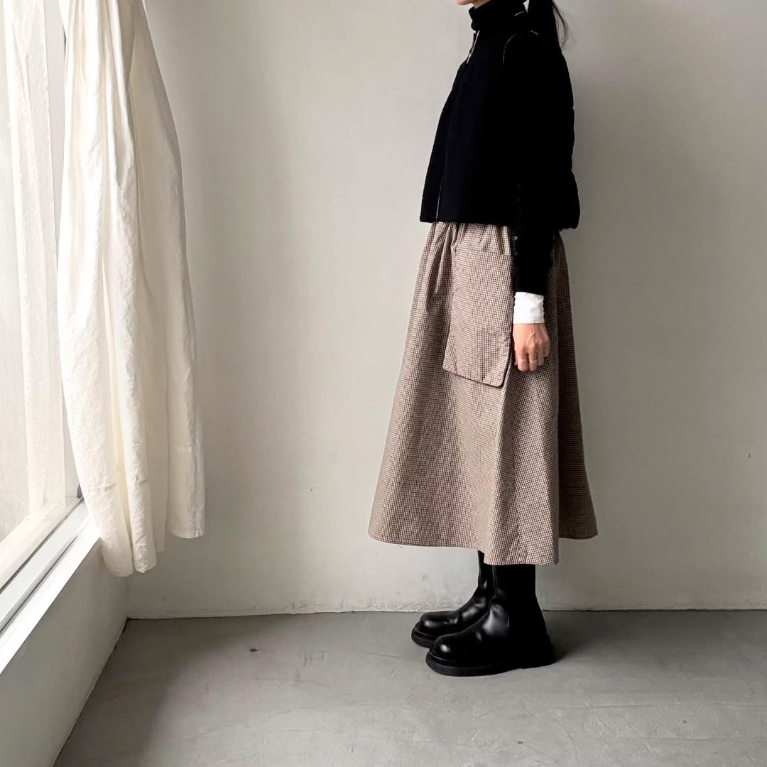 R&D.M.Co 　ガンクラブチェックポケットスカート