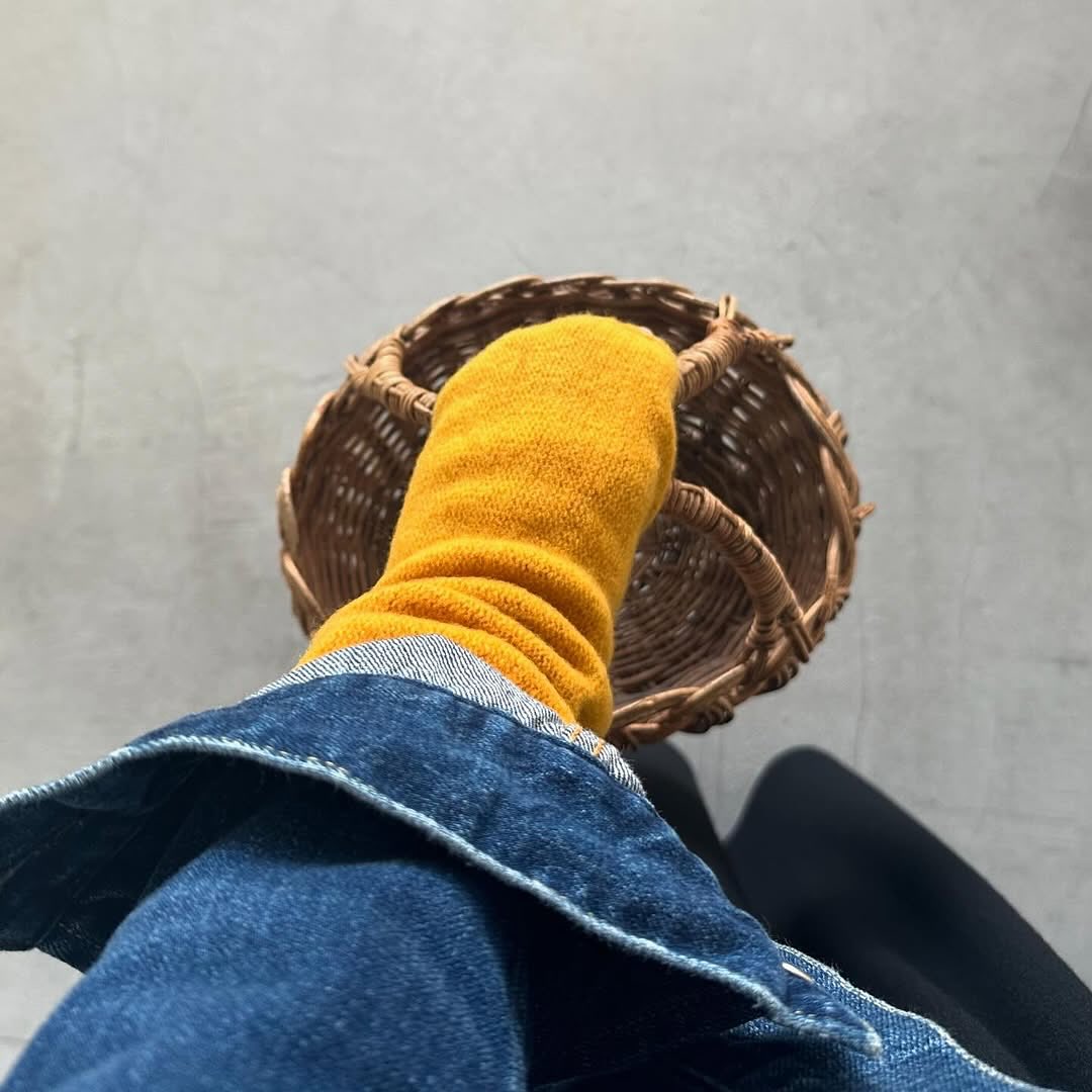 Kopka ウールアームウォーマー　イエロー