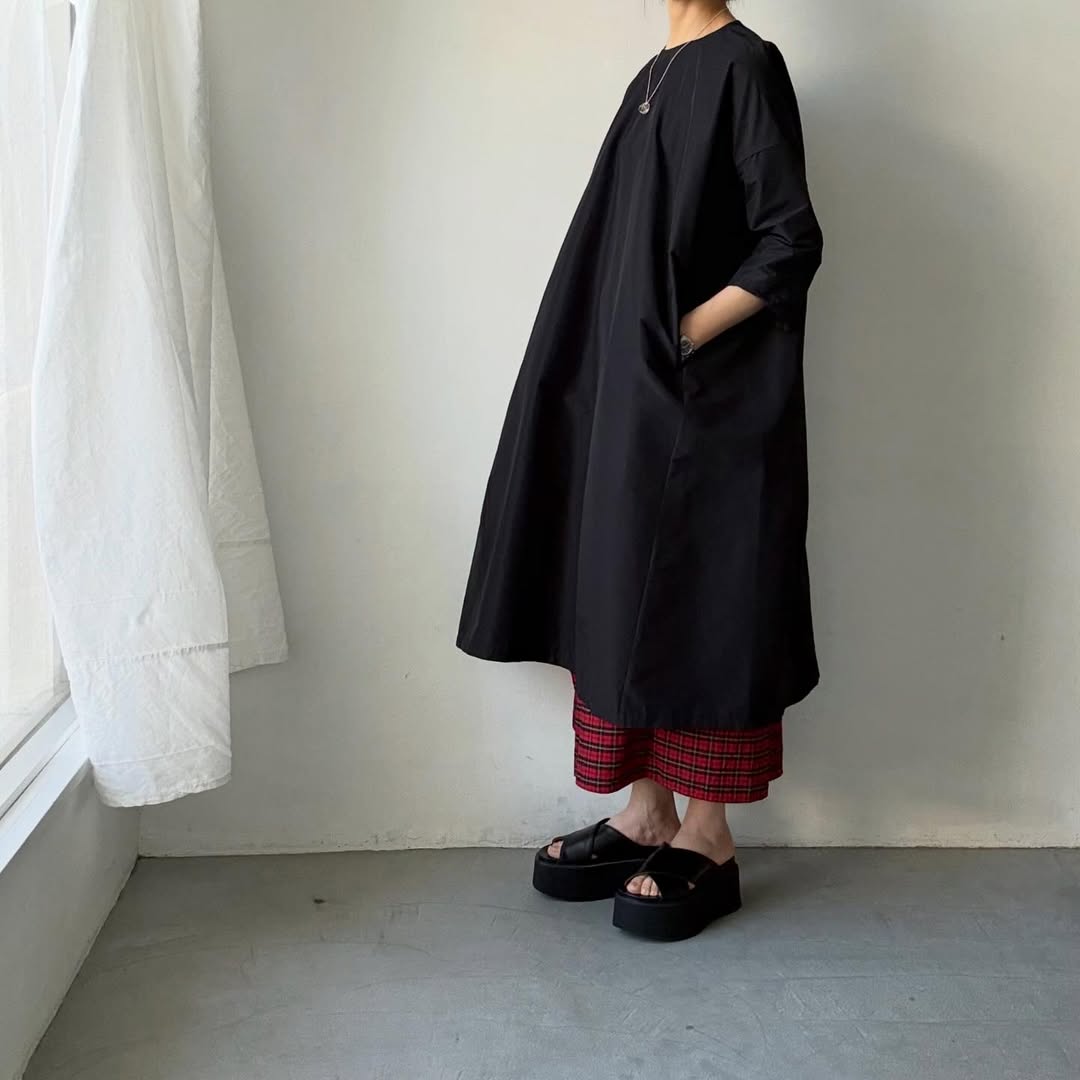 R&D.M.Co  タフタプルオーバードレス