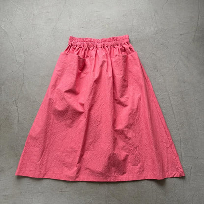 atelier naruse  ダウンプルーフコットンカットインポケットスカート　ローズピンク