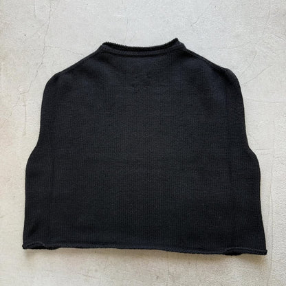 atelier d'antan Rude ウールニットベスト　ブラック