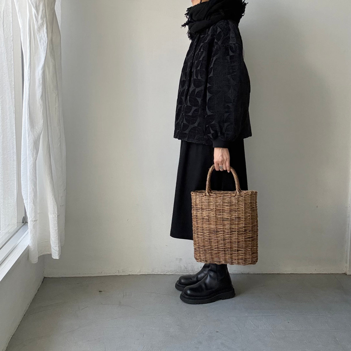 kijinokanosei  バックタックブルゾン