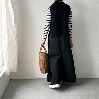 dui jujudhau  ワイドワイドパンツ　チノブラック