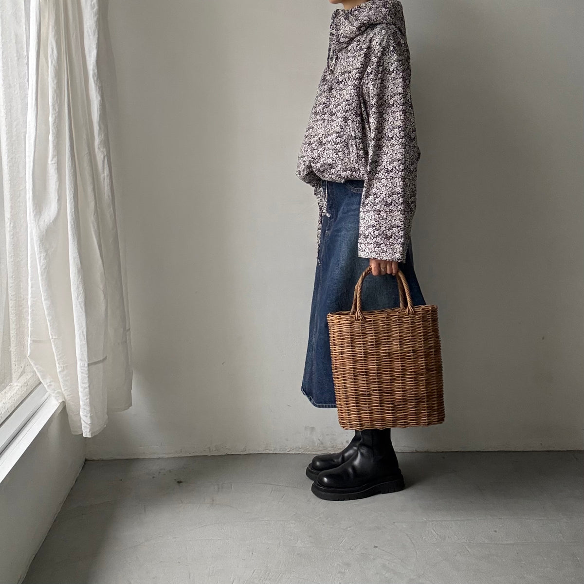 R&D.M.Co  コットンワイルドベリーフーディブルゾン
