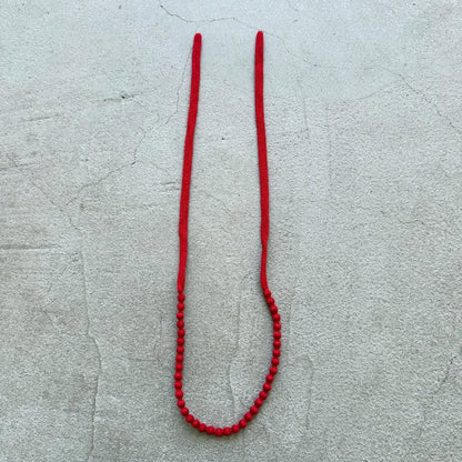 homspun ウールネックレス　レッド