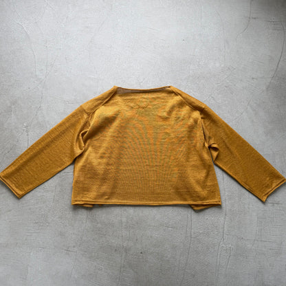 atelier d'antan  Paulet リネンニットカーディガン　マスタード