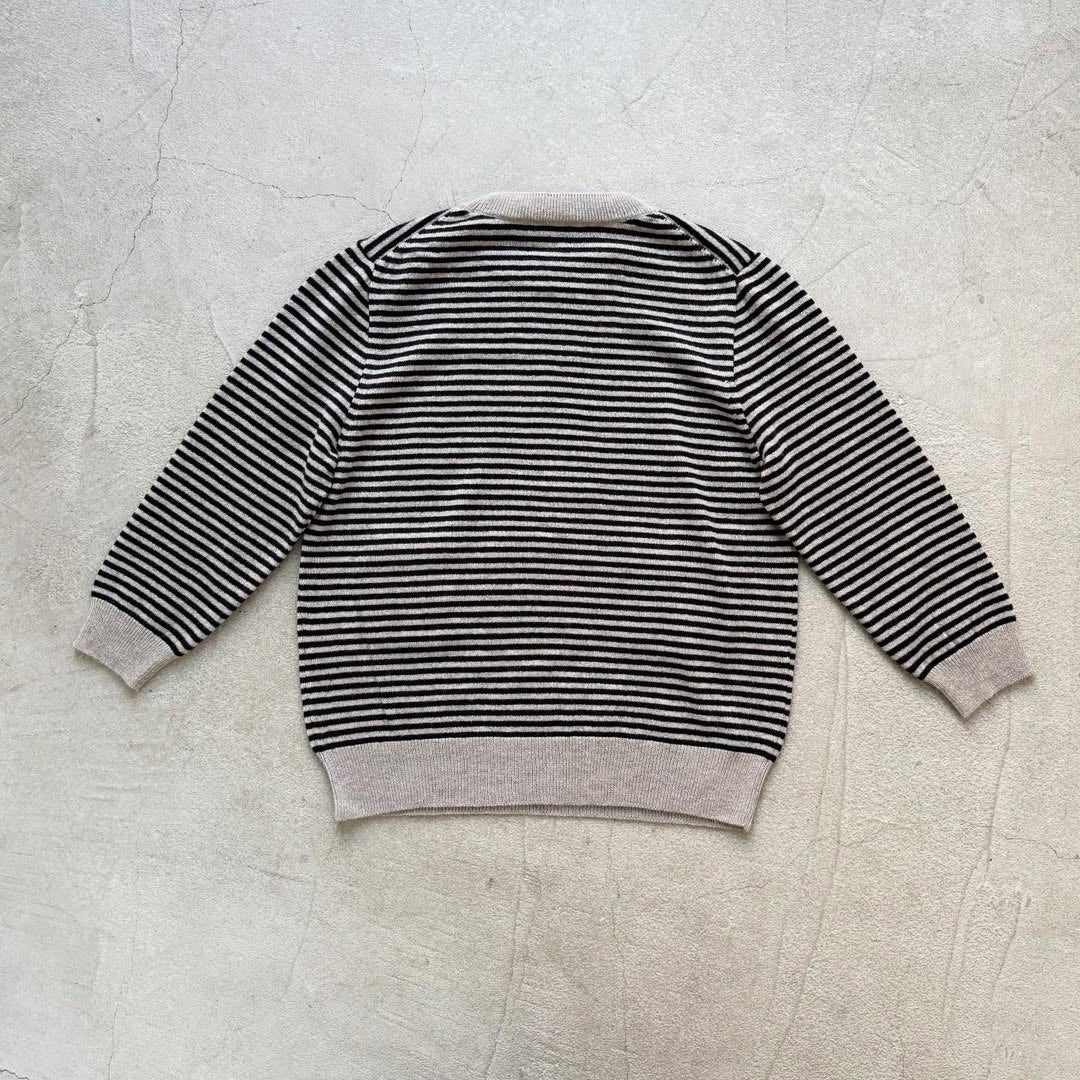 R&D.M.Co  ウールカシミアポケットプルオーバー　ボーダー