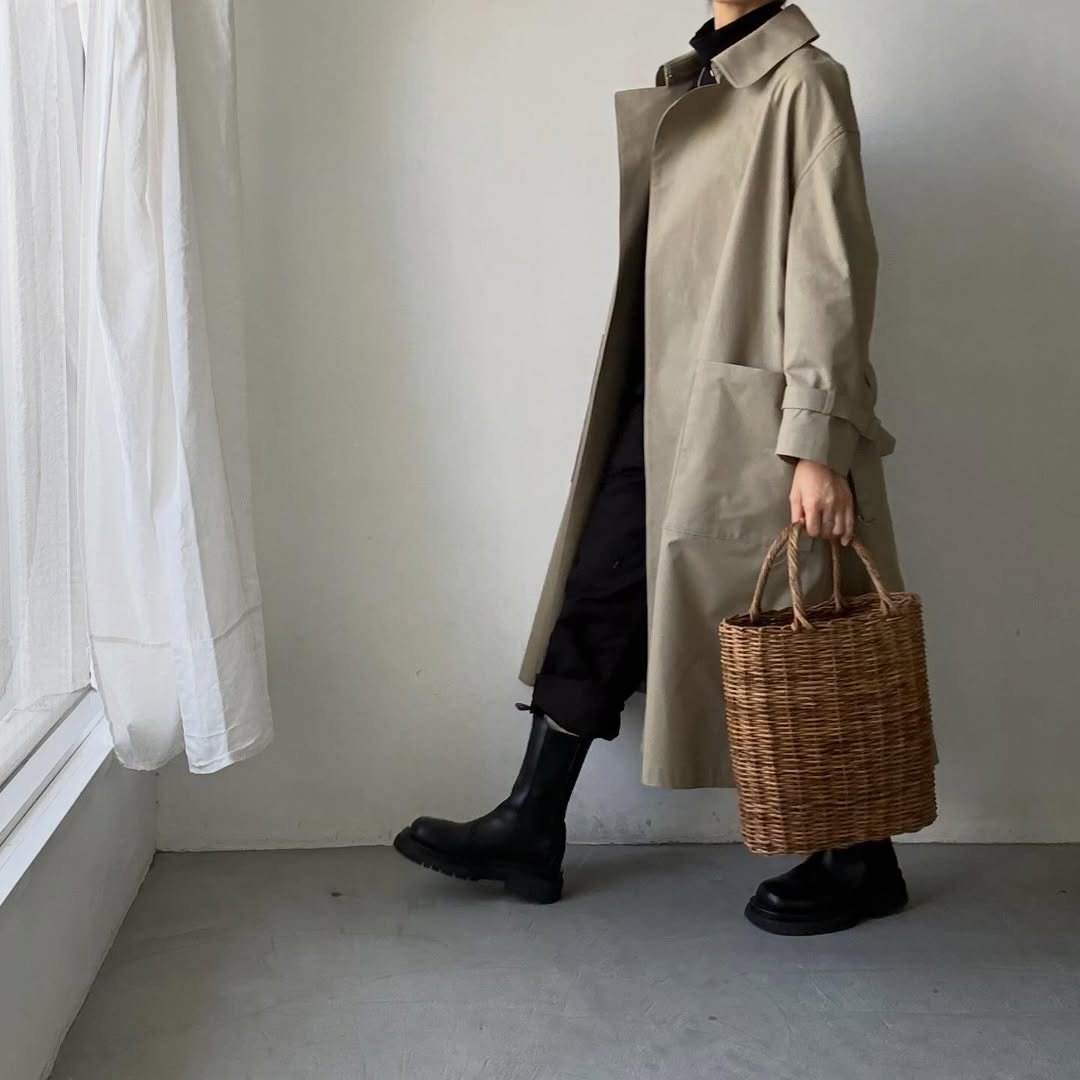 TENNE HANDCRAFTED MODERN　ブリスベンモスビッグサイズトレンチコート