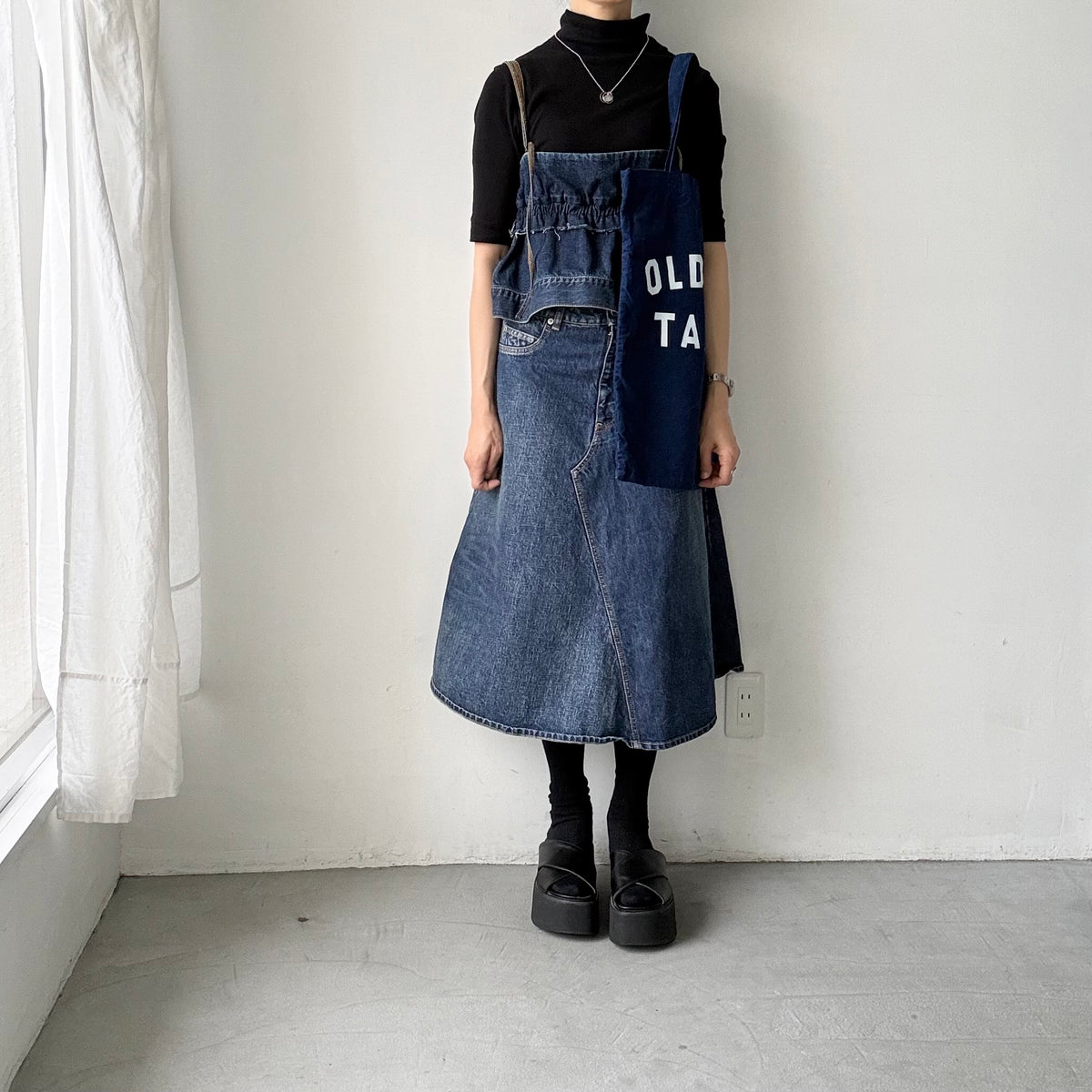 OLDMANS TAILOR  OMTプリントコーデュロイトートバッグ