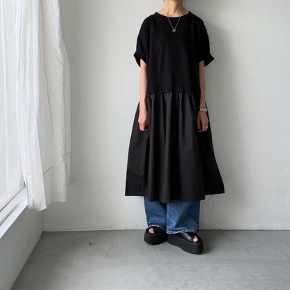 cion コットンTシャツコンビワンピース