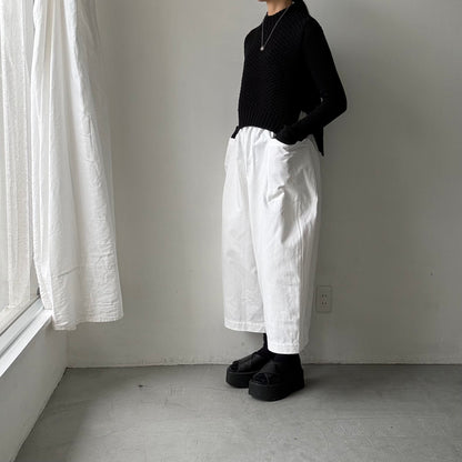 atelier d'antan Perriereコットンワイドパンツ　ホワイトsize 1