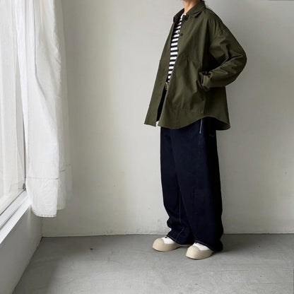 homspun  リップストップシャツジャケット　オリーブ