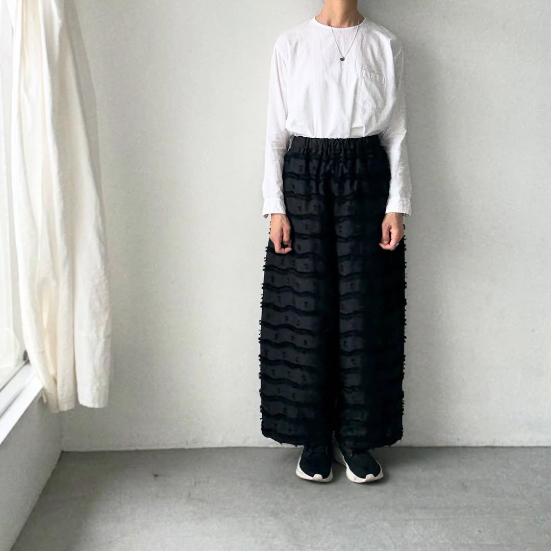 kijinokanosei  鳥の子ワイドパンツ