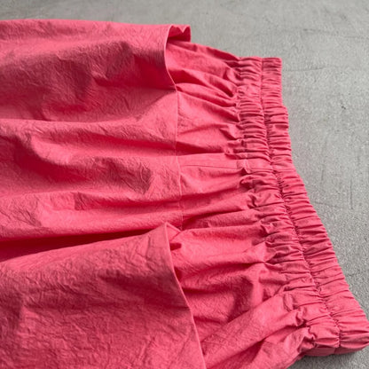 atelier naruse  ダウンプルーフコットンカットインポケットスカート　ローズピンク