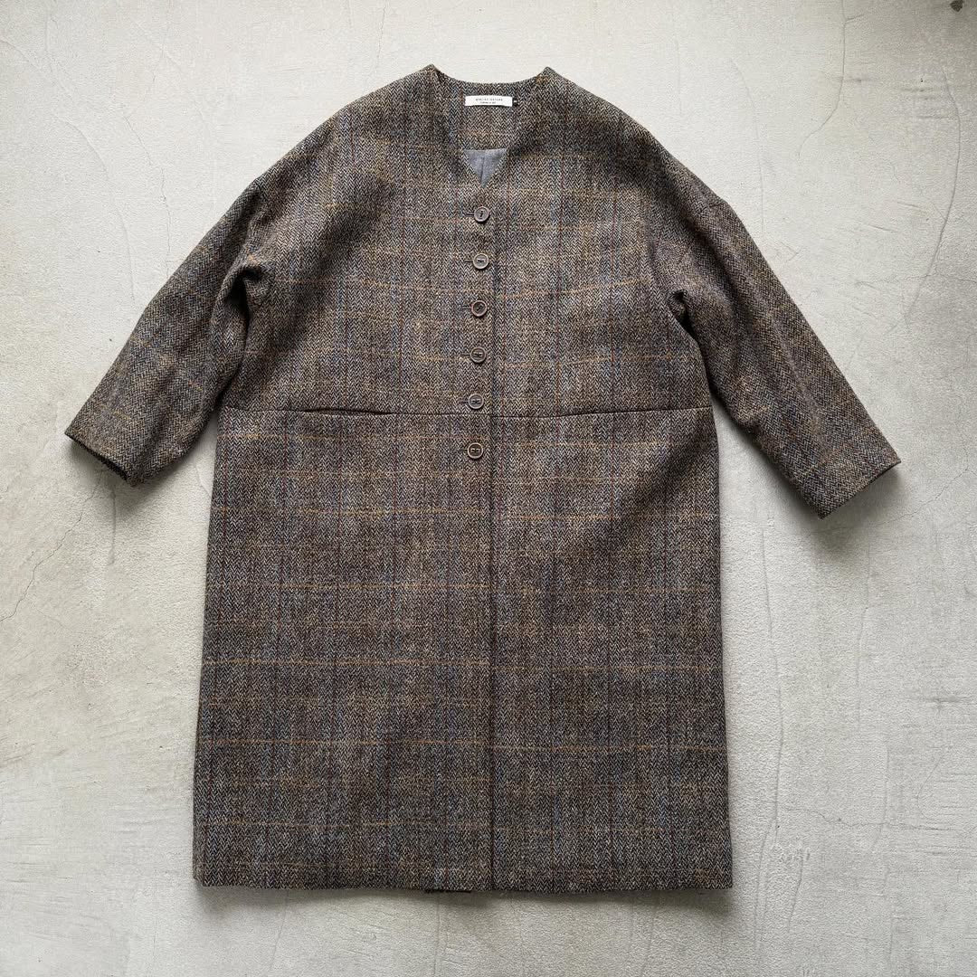atelier naruse ハリスツイードウールコクーンコート
