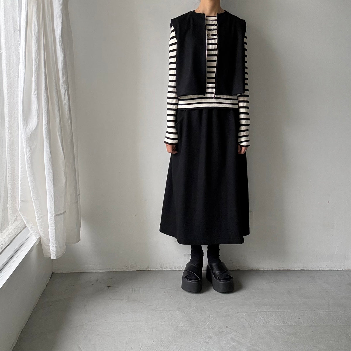 R&D.M.Co  ミドルスムースシャーリングベスト