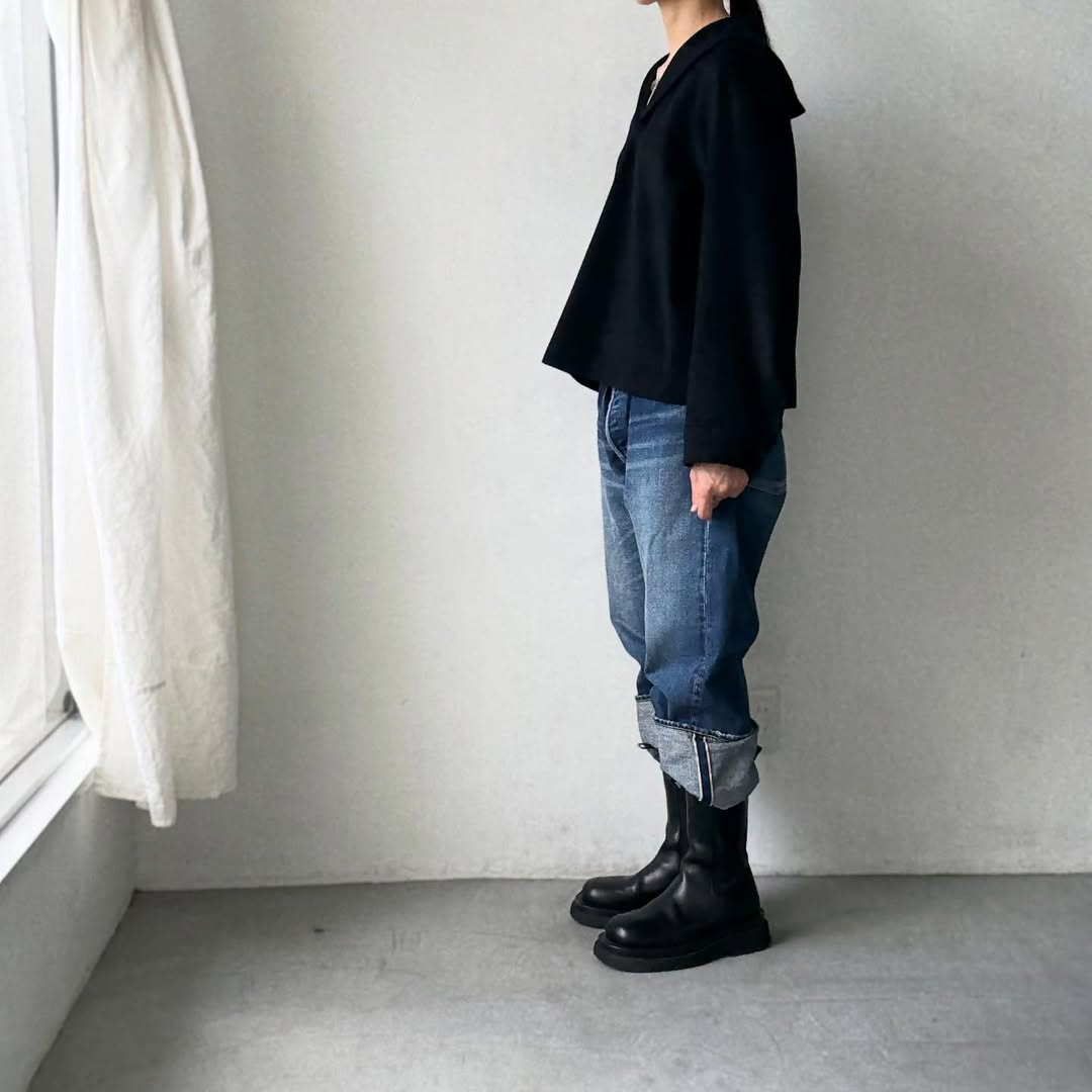 TENNE HANDCRAFTED MODERN カシミアセーラープルオーバー – blanc