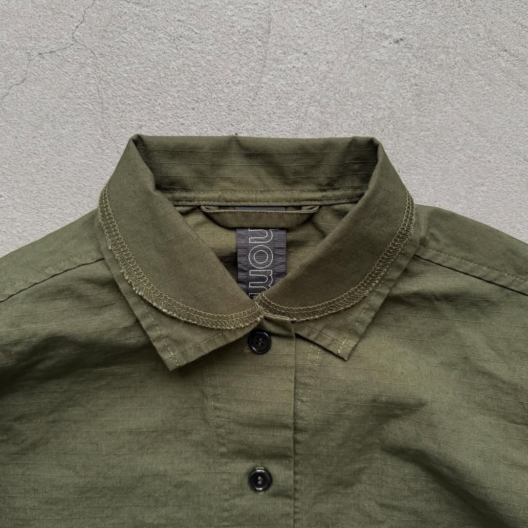 homspun  リップストップシャツジャケット　オリーブ