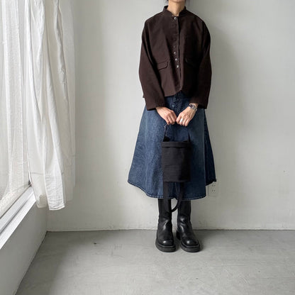 atelier d'antan Taineコットンジャケット　ダークブラウン