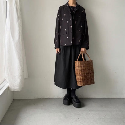 atelier naruse  コットンリネンテーラードジャケットnohara