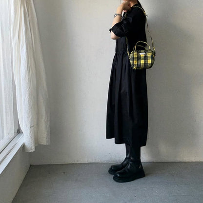 R&D.M.Co タータンチェックグロッサリーミニショルダーバッグ　ルイス