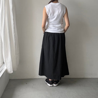 homspun フライスノースリーブプルオーバー　ホワイト