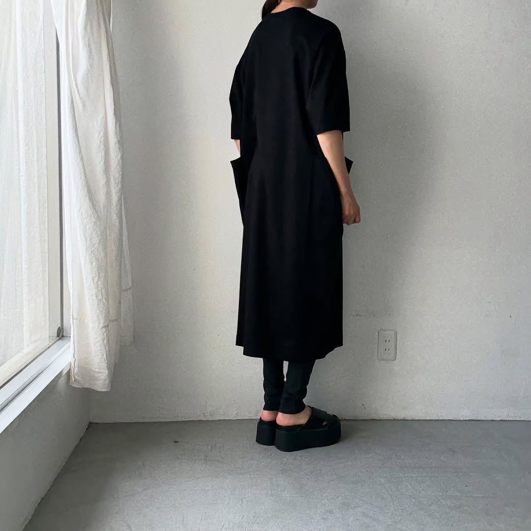 atelier naruse  コットンポンチボックスワンピース
