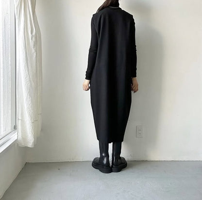 atelier naruse コットンウールヘリンボンジャンパースカート