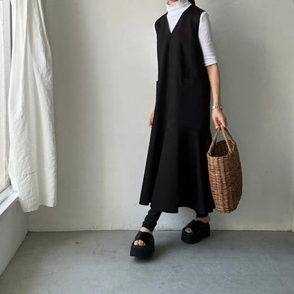 TENNE HANDCRAFTED MODERN ノースリーブマーメイドドレス