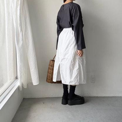 kijinokanosei  ひなぎくビッグプルオーバー　チャコール×ブラック