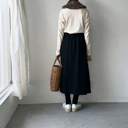 R&D.M.Co  コットンウールフリルカラー　チェック