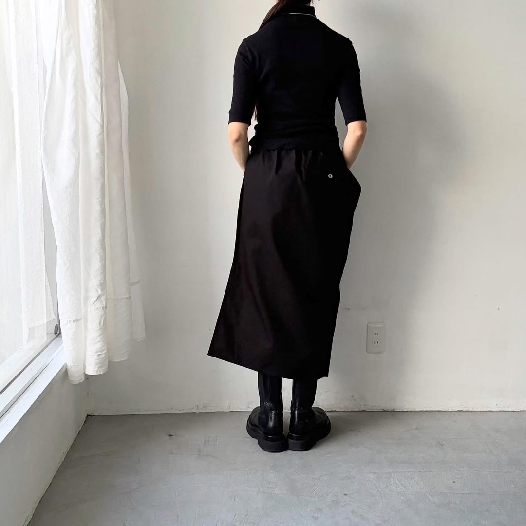 ゴーシュ  オーガニックダックコットンアシンメトリースカート　