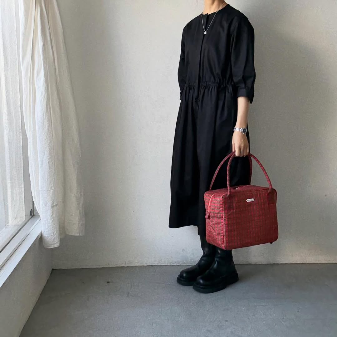 R&D.M.Co タータンチェックグロッサリーボストンバッグ　ロイヤルスチュワート