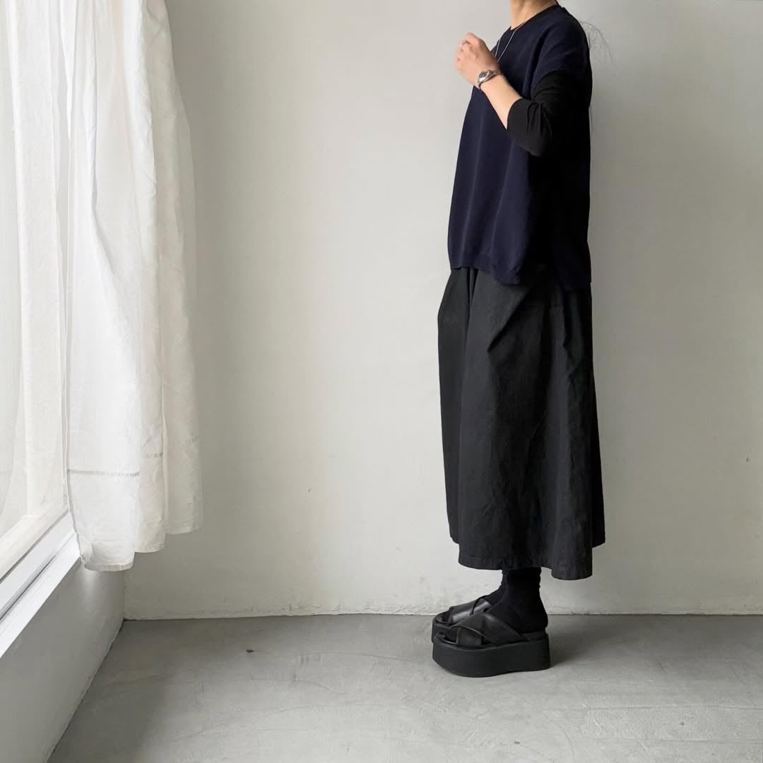 homspun  コットンコードベスト　ネイビー