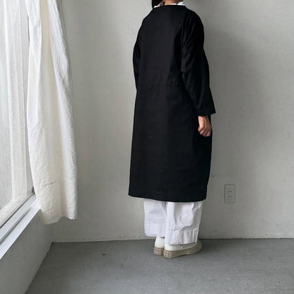 jujudhau コットンツイルイージードレス