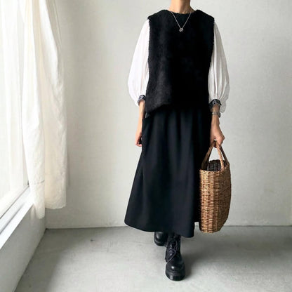 cion  アルパカ混モールベスト