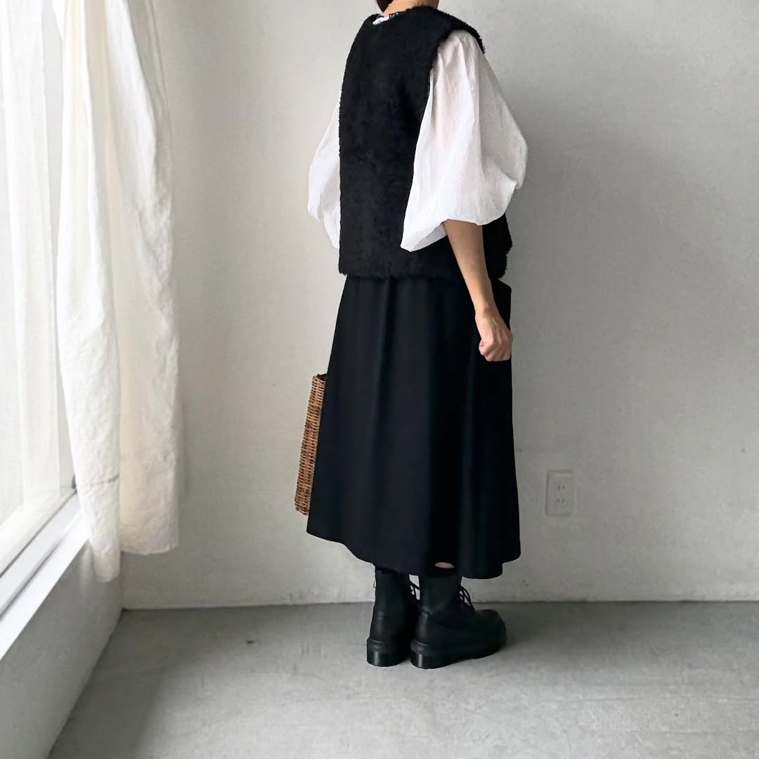 cion  アルパカ混モールベスト