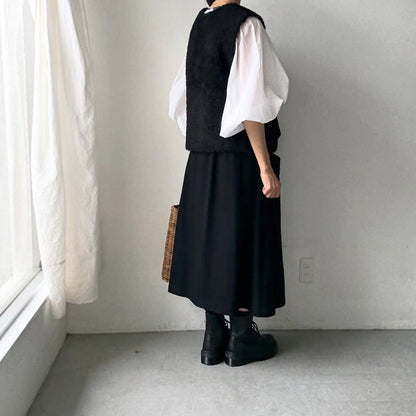 cion  アルパカ混モールベスト