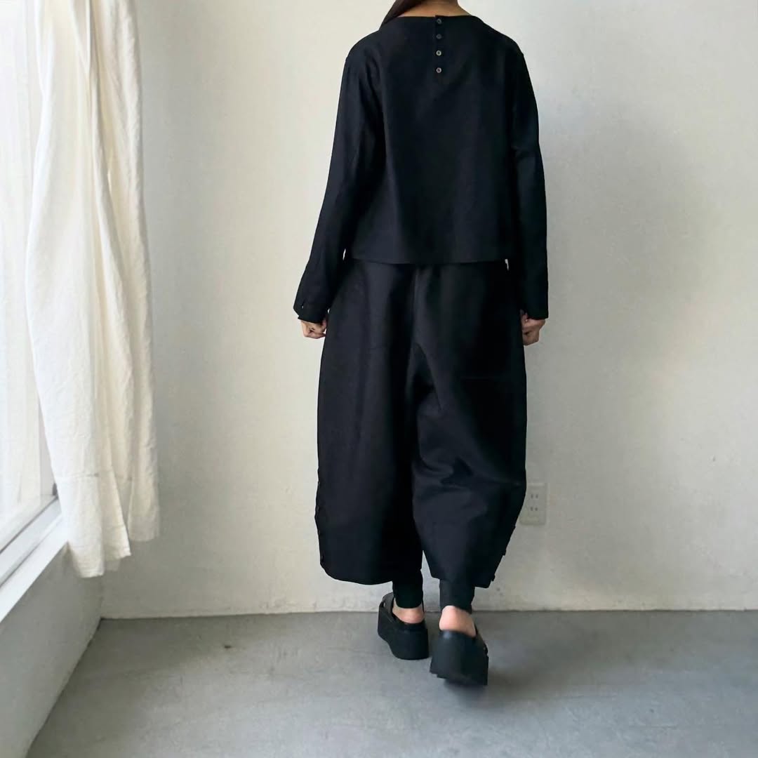 TENNE HANDCRAFTED MODERN オーバーオールパンツ　ブラック