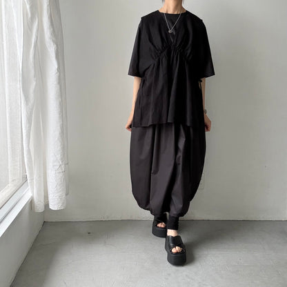 TENNE HANDCRAFTED MODERN バルーンドレス　ブラック