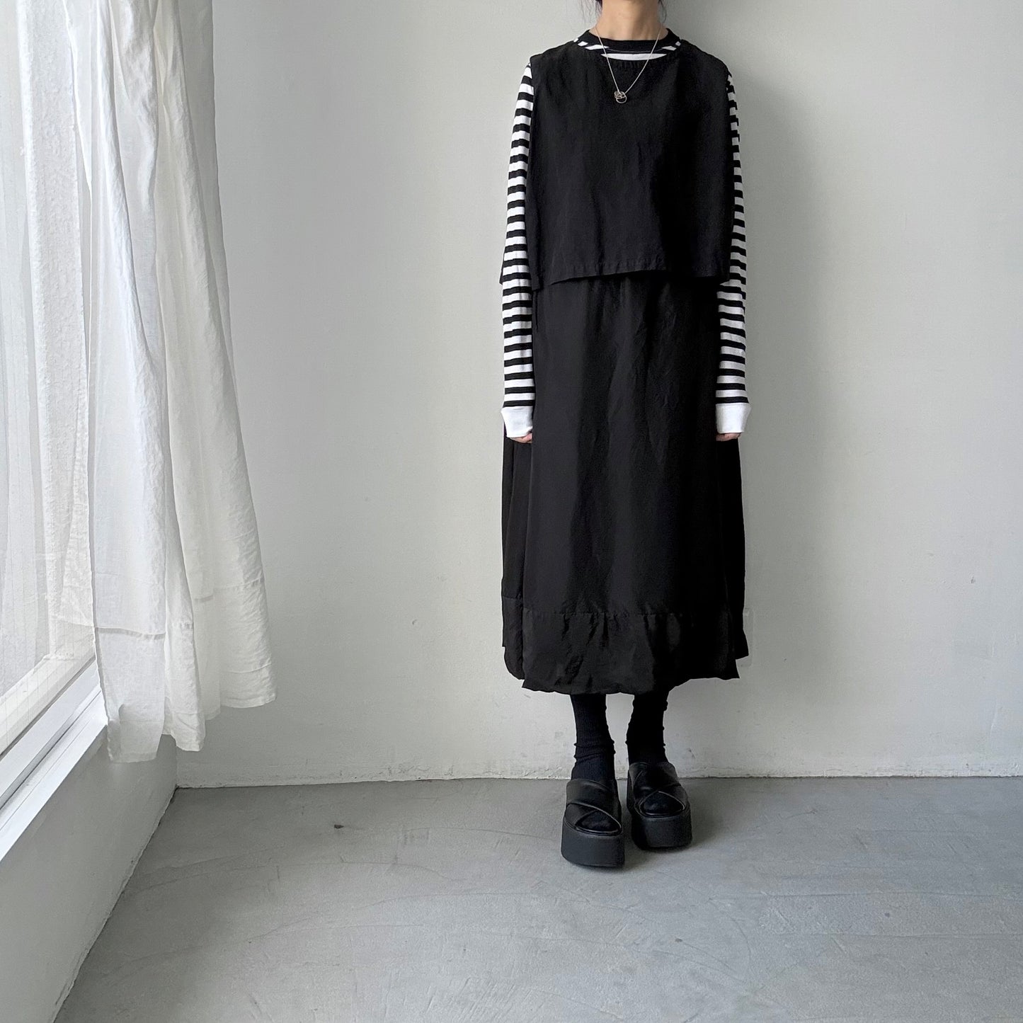 R&D.M.Co 　シルクサテンドッキングバルーンスカート