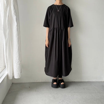 TENNE HANDCRAFTED MODERN バルーンドレス　ブラック
