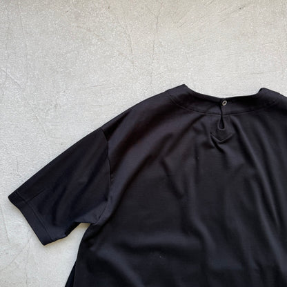 atelier naruse  コットンカットソーコクーンワンピース　ブラック
